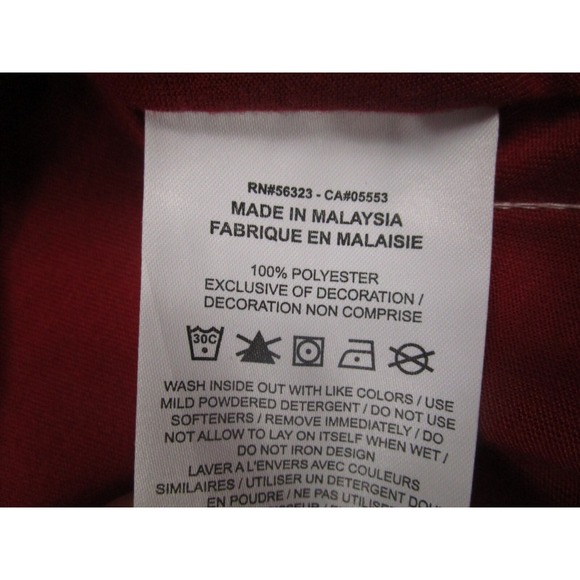 Arkansas Razorbacks Shirt Womens Large Red Crew Neck Short Sleeve Dri Fit Nike - Picture 5 of 9